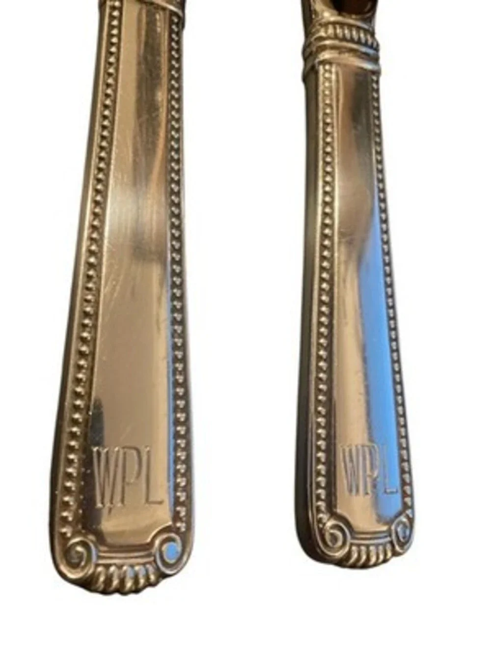 Cartier MCM Sterling Silver Bar Set Bottle Opener Bar Knife Pair WPL Mono